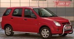 9 746 р. Защита порогов для установки с пластиковым порогом Souz-96 (d60) Suzuki Ignis (2003-2008)  с доставкой в г. Омск. Увеличить фотографию 1