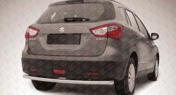 Одинарная защита заднего бампера из трубы диаметром 57 мм Slitkoff Suzuki (Сузуки) SX4 (СХ4)  JYB, JYA (2013-2016) JYB, JYA хэтчбэк дорестайлинг