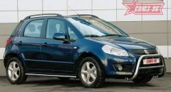 Защита порогов Souz-96 (d60) Suzuki SX4 GYA,GYB  рестайлинг, хэтчбэк (2010-2016)