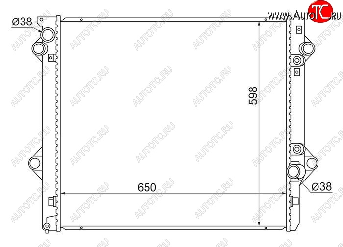 11 949 р. Радиатор двигателя SAT Toyota Land Cruiser Prado J120 (2002-2009)  с доставкой в г. Омск