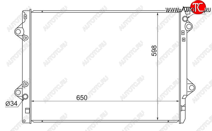 8 999 р. Радиатор двигателя SAT (5VZ/1GR/3RZ/2TR) Toyota Land Cruiser Prado J150 дорестайлинг (2009-2013)  с доставкой в г. Омск