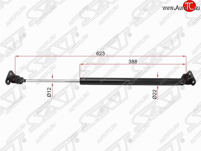 1 159 р. Левый упор крышки багажника (газовый) SAT  Toyota 4Runner  N180 - Hilux Surf  N180  с доставкой в г. Омск