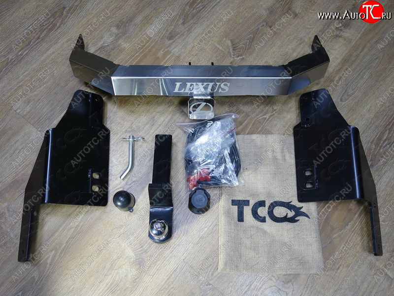 23 699 р. Фаркоп (тягово-сцепное устройство) TCC  Toyota Land Cruiser Prado  J150 (2009-2020) дорестайлинг, 1-ый рестайлинг, 2-ой рестайлинг (оцинкованный, шар Е нержавейка, надпись Prado)  с доставкой в г. Омск