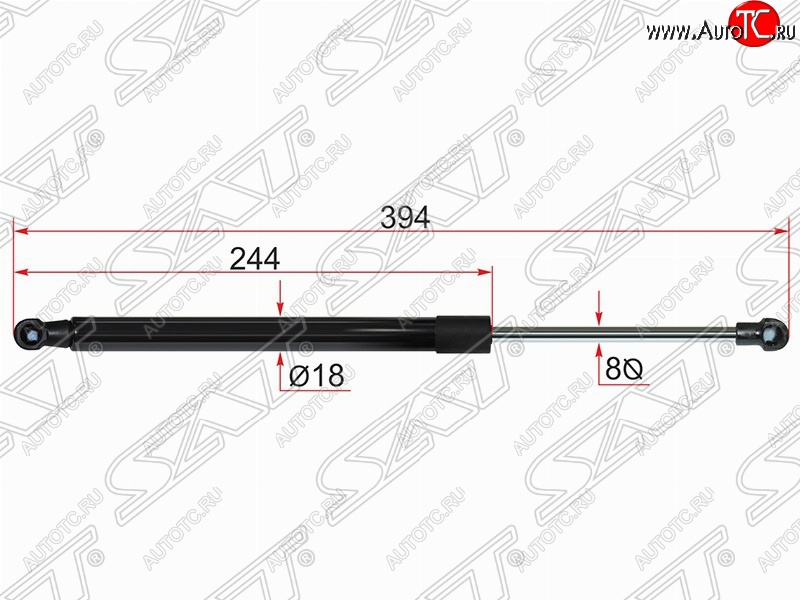 559 р. Газовый упор крышки багажника SAT  Toyota Auris  E180 (2012-2016) хэтчбэк 5 дв. дорестайлинг  с доставкой в г. Омск