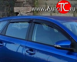 999 р. Комплект дефлекторов окон (ветровиков) 4 шт. 5 дв. (рестайлинг) Russtal Toyota Auris E150 хэтчбэк 5 дв. дорестайлинг (2006-2010)  с доставкой в г. Омск