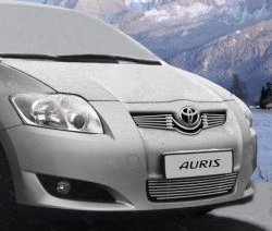 377 р. Декоративная вставка решетки радиатора Novline  Toyota Auris  E150 (2006-2010) хэтчбэк 5 дв. дорестайлинг  с доставкой в г. Омск. Увеличить фотографию 1