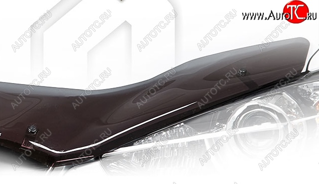 2 079 р. Дефлектор капота CA-Plastiс  Toyota Blade (2006-2012) хэтчбек (Classic полупрозрачный, Без надписи)  с доставкой в г. Омск