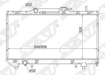 Радиатор двигателя SAT Toyota Caldina T210 дорестайлинг универсал (1997-1999)