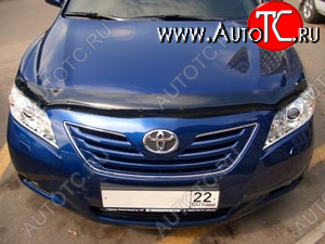 2 799 р. Дефлектор капота SIM Toyota Camry XV40 дорестайлинг (2006-2008)  с доставкой в г. Омск