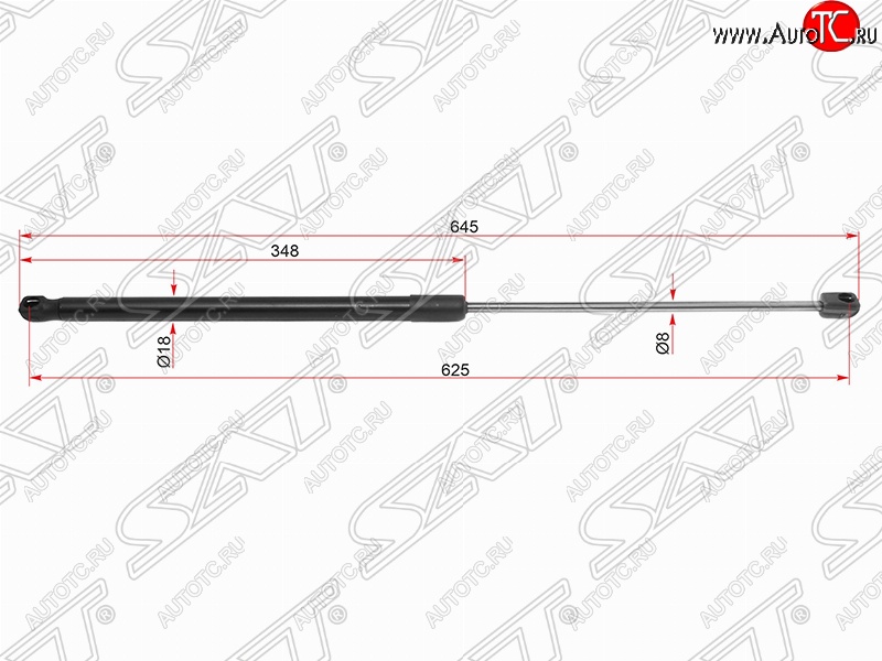 2 449 р. Газовый упор капота SAT  Toyota Camry  XV70 (2017-2021) дорестайлинг  с доставкой в г. Омск