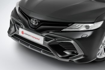 17 999 р. Накладка в центральный воздухозаборник переднего бампера Harius  Toyota Camry  XV70 (2017-2021) дорестайлинг (Неокрашенная)  с доставкой в г. Омск. Увеличить фотографию 7