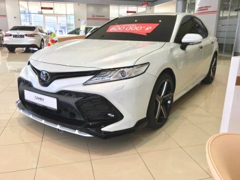 24 999 р. Решетка в передний бампер HEMMES Toyota Camry XV70 дорестайлинг (2017-2021) (неокрашенная)  с доставкой в г. Омск. Увеличить фотографию 2