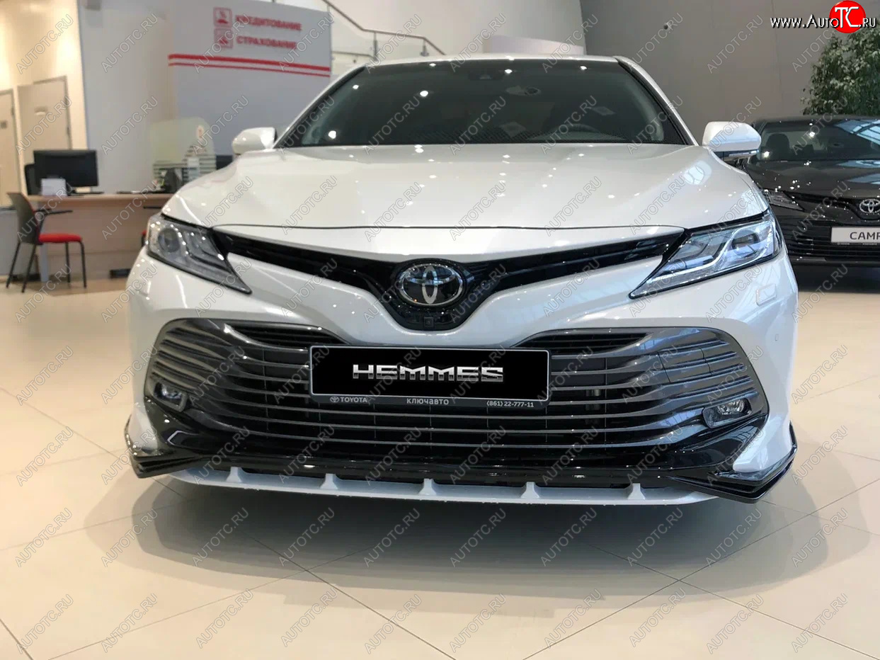 16 899 р. Накладка переднего бампера HEMMES  Toyota Camry  XV70 (2017-2021) дорестайлинг  с доставкой в г. Омск