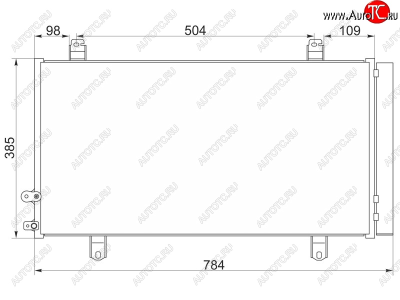 5 249 р. Радиатор кондиционера SAT  Toyota Camry  XV50 (2011-2014) дорестайлинг  с доставкой в г. Омск