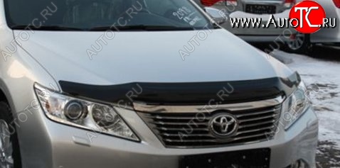 2 879 р. Дефлектор капота NovLine-Autofamily (рестайлинг)  Toyota Camry  XV50 (2011-2014) дорестайлинг  с доставкой в г. Омск