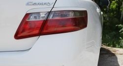 959 р. Реснички на фонари (рестайлинг) RA  Toyota Camry  XV40 (2009-2011) рестайлинг (Неокрашенные)  с доставкой в г. Омск. Увеличить фотографию 3