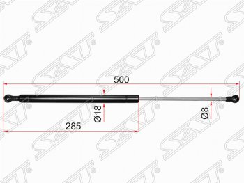 Упор капота SAT Toyota Mark 2 X100 седан (1996-2000)