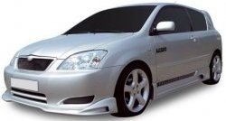 6 749 р. Накладка на передний бампер CT  Toyota Corolla  E120 (2000-2004) седан дорестайлинг, универсал дорестайлинг, хэтчбек 5 дв. дорестайлинг (Неокрашенная)  с доставкой в г. Омск. Увеличить фотографию 1