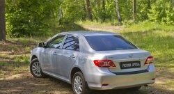 1 199 р. Защитная накладка на задний бампер RA  Toyota Corolla  E150 (2006-2010) седан дорестайлинг  с доставкой в г. Омск. Увеличить фотографию 2