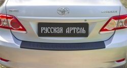 1 199 р. Защитная накладка на задний бампер RA  Toyota Corolla  E150 (2006-2010) седан дорестайлинг  с доставкой в г. Омск. Увеличить фотографию 4