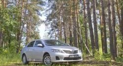 1 099 р. Реснички на фары RA Toyota Corolla E140 седан рестайлинг (2009-2013) (Неокрашенные)  с доставкой в г. Омск. Увеличить фотографию 2