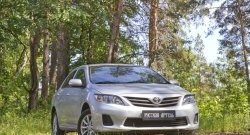 1 099 р. Реснички на фары RA Toyota Corolla E140 седан рестайлинг (2009-2013) (Неокрашенные)  с доставкой в г. Омск. Увеличить фотографию 3