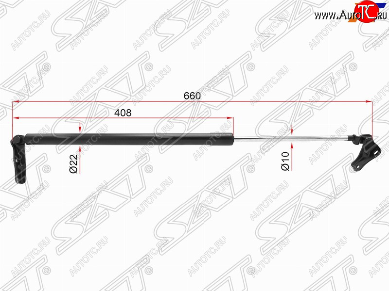 1 029 р. Левый упор багажника SAT  Toyota Estima  AHR10,XR30, XR40 (2000-2006)  с доставкой в г. Омск