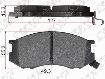 1 299 р. Колодки тормозные (передние) SAT  Toyota Estima  XR10,XR20 - LiteAce  Noah  с доставкой в г. Омск. Увеличить фотографию 1