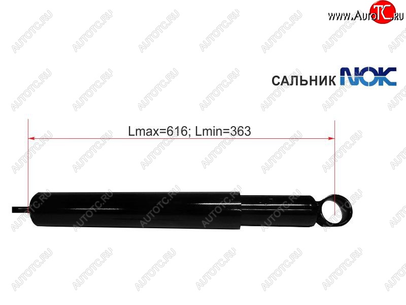 1 699 р. Амортизатор задний LH=RH SAT  Toyota Gaia  XM10 - RAV4 ( XA10,  CA20)  с доставкой в г. Омск