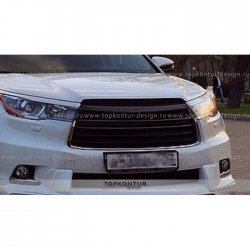 5 399 р. Решётка радиатора TopKontur Design Toyota Highlander XU50 дорестайлинг (2013-2017)  с доставкой в г. Омск. Увеличить фотографию 3