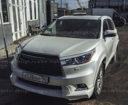 5 399 р. Решётка радиатора TopKontur Design Toyota Highlander XU50 дорестайлинг (2013-2017)  с доставкой в г. Омск. Увеличить фотографию 5