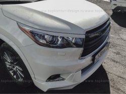 5 399 р. Решётка радиатора TopKontur Design Toyota Highlander XU50 дорестайлинг (2013-2017)  с доставкой в г. Омск. Увеличить фотографию 6