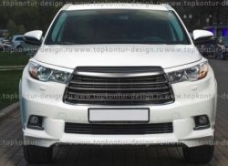 5 399 р. Решётка радиатора TopKontur Design Toyota Highlander XU50 дорестайлинг (2013-2017)  с доставкой в г. Омск. Увеличить фотографию 7