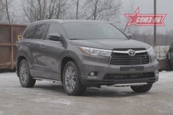 Защита переднего бампера Souz-96 (d42) Toyota Highlander XU50 дорестайлинг (2013-2017)