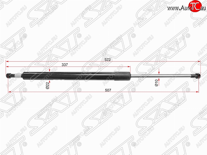 1 099 р. Газовый упор крышки багажника SAT  Toyota Highlander  XU40 - Kluger  XU40  с доставкой в г. Омск