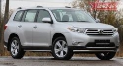 14 399 р. Защита переднего бампера одинарная Souz-96 (d60) Toyota Highlander XU40 рестайлинг (2010-2013)  с доставкой в г. Омск. Увеличить фотографию 1