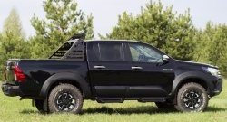 8 999 р. Молдинги дверей RA (комплект)  Toyota Hilux  AN120 (2016-2020) дорестайлинг (Поверхность глянец (под окраску), Неокрашенные)  с доставкой в г. Омск. Увеличить фотографию 5