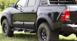 3 499 р. Брызговики под расширители колесных арок с выносом 50 мм RA Toyota Hilux AN120 дорестайлинг (2016-2020)  с доставкой в г. Омск. Увеличить фотографию 4