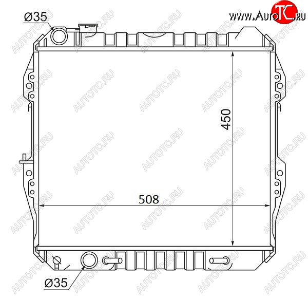 11 799 р. Радиатор двигателя SAT Toyota Hilux Surf N120,N130 5 дв. дорестайлинг (1989-1991)  с доставкой в г. Омск