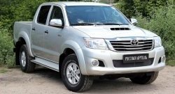 1 749 р. Защитная сетка решетки переднего бампера (рестайлинг) РА  Toyota Hilux  AN20,AN30 (2011-2016)  2-ой рестайлинг  с доставкой в г. Омск. Увеличить фотографию 2