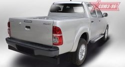 9 899 р. Пороги из алюминиевого профиля Souz-96 Toyota Hilux AN20,AN30  2-ой рестайлинг (2011-2016)  с доставкой в г. Омск. Увеличить фотографию 2