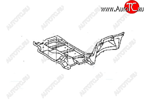 1 689 р. Левая защита двигателя (пыльник) SAT  Toyota Ipsum  ACM20 (2001-2003) дорестайлинг  с доставкой в г. Омск