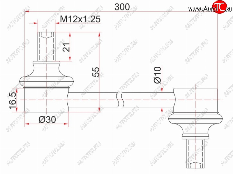 479 р. Стойка (тяга) переднего стабилизатора SAT  Toyota Ipsum  ACM20 - Voxy  минивэн  с доставкой в г. Омск