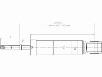 Амортизатор задний LH=RH SAT  Ipsum  ACM20, Noah  1