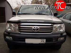 2 699 р. Дефлектор капота NovLine Toyota Land Cruiser 100 1-ый рестайлинг (2002-2005)  с доставкой в г. Омск