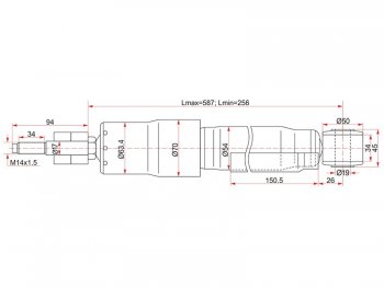 2 199 р. Амортизатор задний LH=RH SAT  Toyota Land Cruiser  100 (1998-2007) дорестайлинг, 1-ый рестайлинг, 2-ой рестайлинг  с доставкой в г. Омск. Увеличить фотографию 1