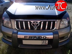 3 089 р. Дефлектор капота NovLine  Toyota Land Cruiser Prado  J120 (2002-2009)  с доставкой в г. Омск