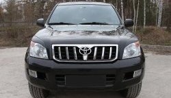 1 249 р. Реснички RA на фары Toyota Land Cruiser Prado J120 (2002-2009) (Неокрашенные)  с доставкой в г. Омск. Увеличить фотографию 3