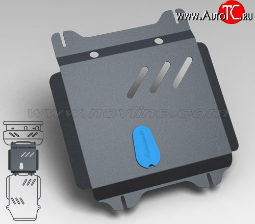 2 779 р. Защита коробки передач Novline (3.5/4.0, АКПП, 3 мм) Toyota Land Cruiser Prado J120 (2002-2009)  с доставкой в г. Омск