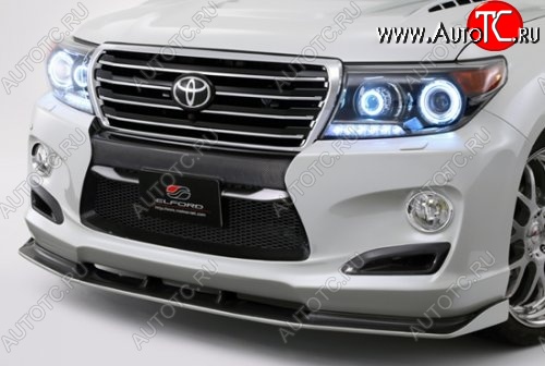 16 649 р. Элерон под передний бампер ELFORD SUV NEO Toyota Land Cruiser 200 1-ый рестайлинг (2012-2015) (Неокрашенная)  с доставкой в г. Омск